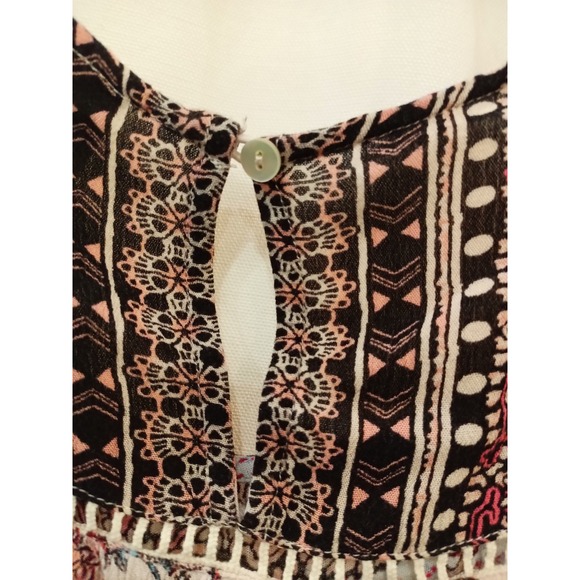 Daytrip Womens Long Sleeve Floral‎ Print Blouse Size L - Picture 10 of 10